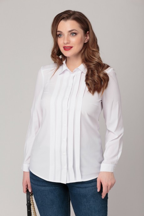 Рубашка Anelli 408 молочный размер 48-58 #1