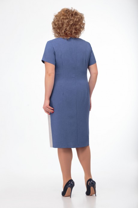 Платье Anelli 500 сине-бирюзовые тона размер 54-64 #3