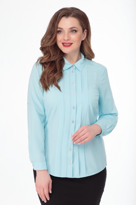 Рубашка Anelli 408 светло-бирюзовый размер 48-58 #1