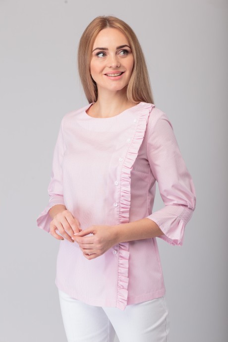 Блузка Anelli 816 розовый размер 42-52 #2