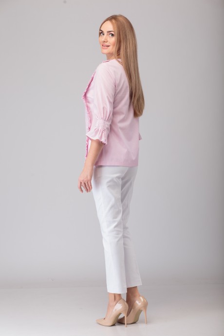 Блузка Anelli 816 розовый размер 42-52 #4