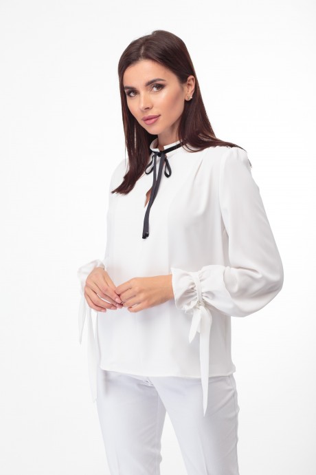 Блузка Anelli 828 белый размер 42-52 #1