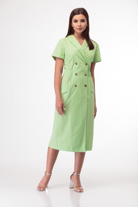 Платье Anelli 854 салатовые тона размер 46-56 #1