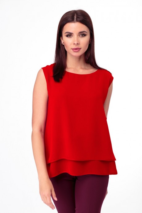 Блузка Anelli 809 красный размер 42-52 #1