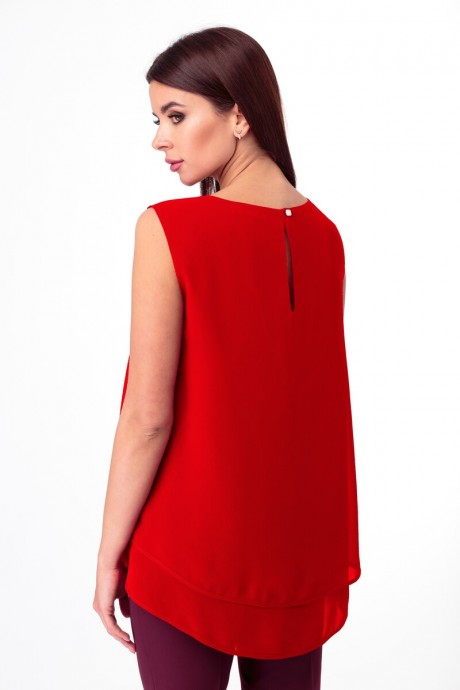 Блузка Anelli 809 красный размер 42-52 #3