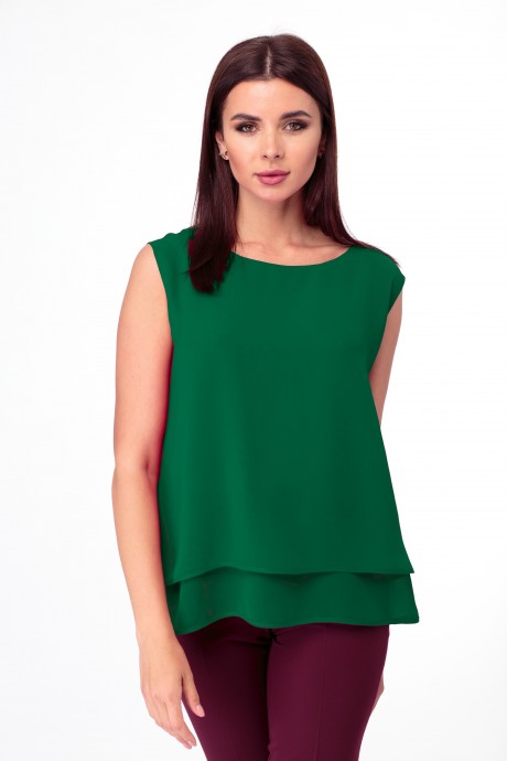 Блузка Anelli 809 зеленый размер 44-52 #1