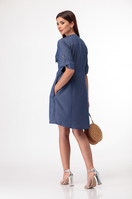 Платье Anelli 305 синие тона размер 48-54 #3
