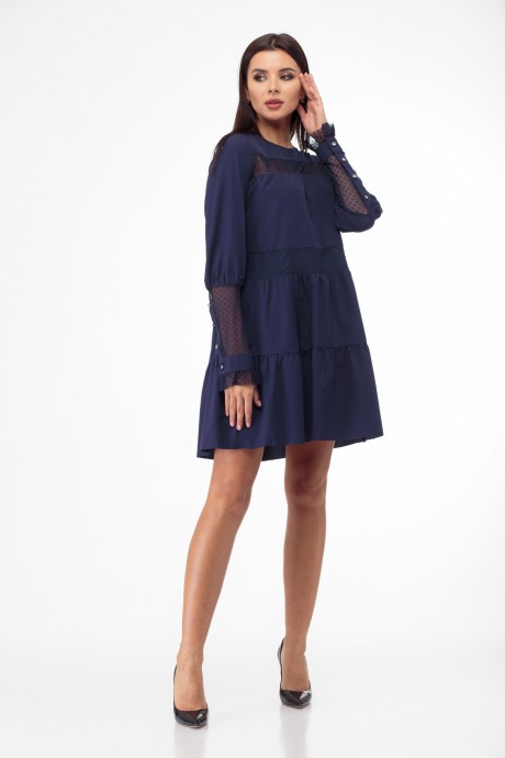 Платье Anelli 792 синий размер 42-48 #1