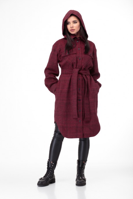 Пальто Anelli 935 красные тона размер 48-54 #1