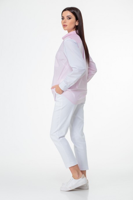 Рубашка Anelli 893 бело-розовые тона размер 46-50 #9