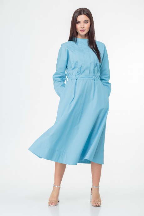 Платье Anelli 998 голубой размер 46-52 #1