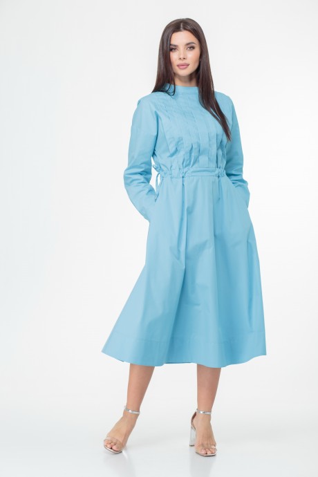 Платье Anelli 998 голубой размер 46-52 #7