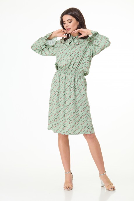 Платье Anelli 1035 зеленый размер 42-52 #9