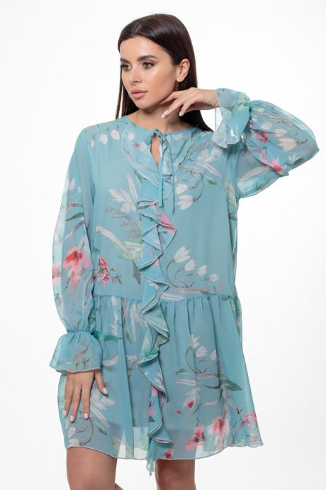 Платье Anelli 1019 бирюза размер 44-52 #2