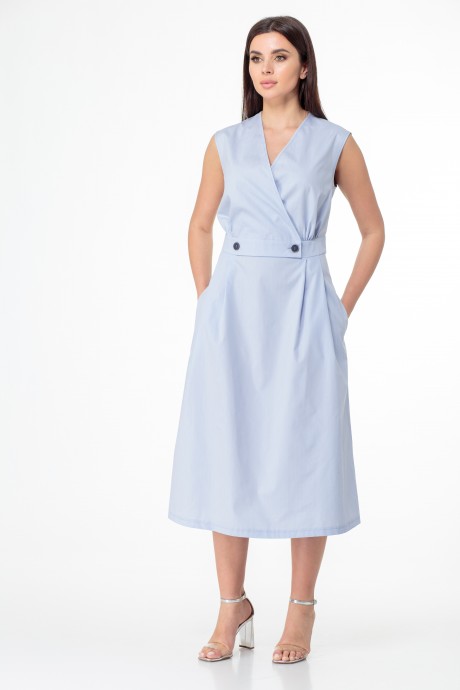Платье Anelli 1010 голубой размер 46-52 #9