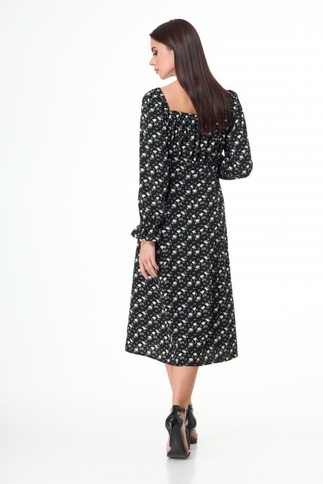 Платье Anelli 1040 темные тона с цветочным принтом размер 44-50 #7