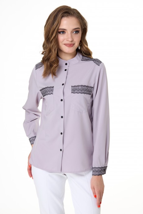 Рубашка Anelli 940 лиловые тона размер 44-54 #1