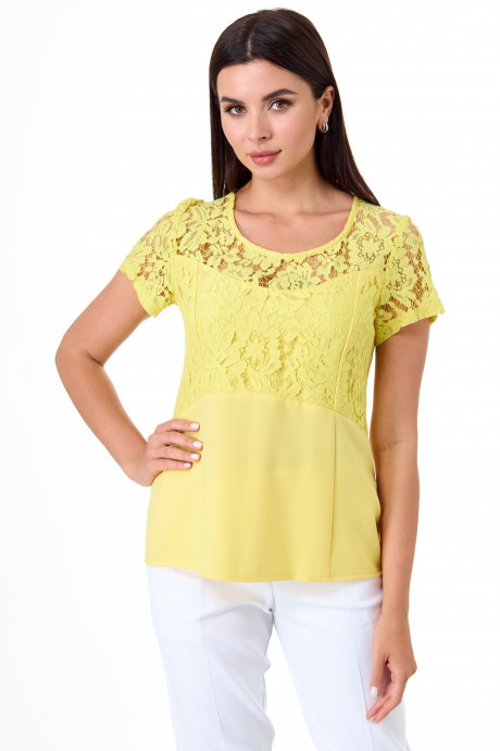 Блузка Anelli 830 желтый размер 48-54 #1