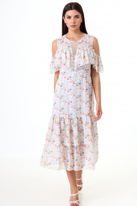 Платье Anelli 1043 белые тона с рябиной размер 46-52 #9