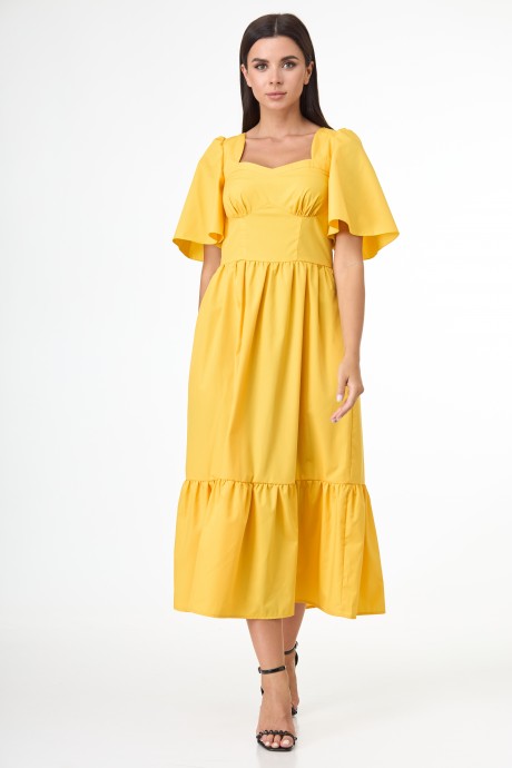 Платье Anelli 1058 желтый размер 44-56 #1