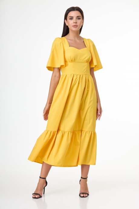 Платье Anelli 1058 желтый размер 44-56 #7