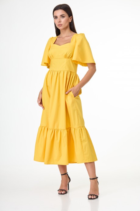 Платье Anelli 1058 желтый размер 44-56 #8
