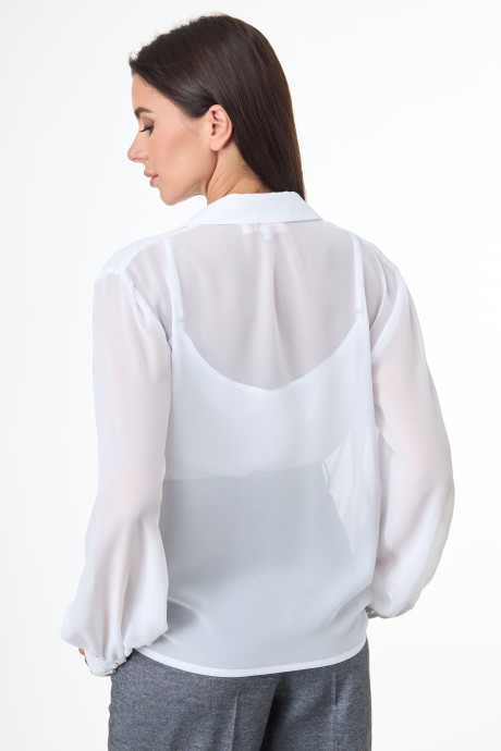 Блузка Anelli 1087 белый размер 48-58 #3