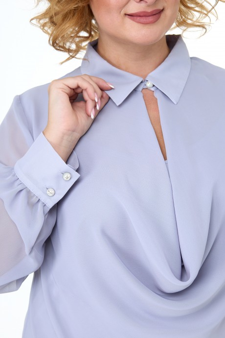 Блузка Anelli 1087 серый размер 48-58 #3