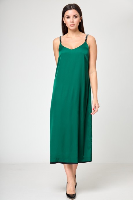 Вечернее платье Anelli 1180 черно-зеленое размер 42-52 #3