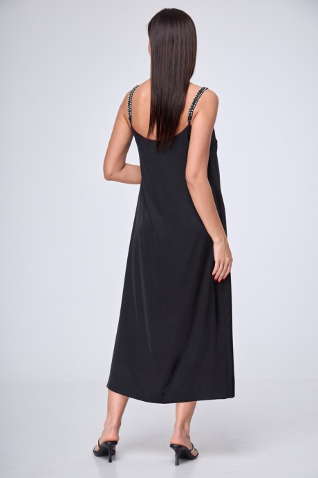Вечернее платье Anelli 1180 двустороннее черный-фуксия размер 42-52 #8
