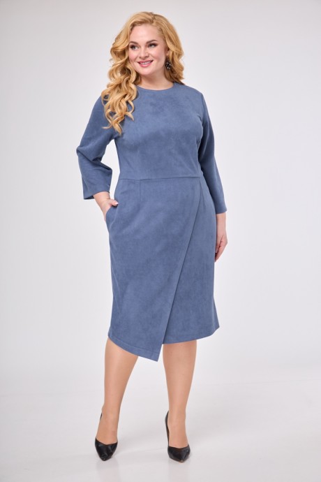 Платье Anelli 1155 синие тона размер 50-58 #4