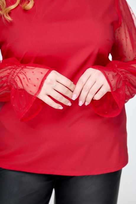 Блузка Anelli 1199 красный размер 46-56 #6