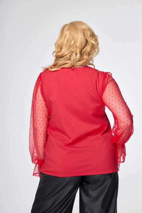 Блузка Anelli 1199 красный размер 46-56 #7