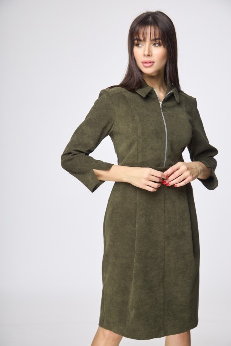 Платье Anelli 1160 зеленые тона размер 46-52 #3
