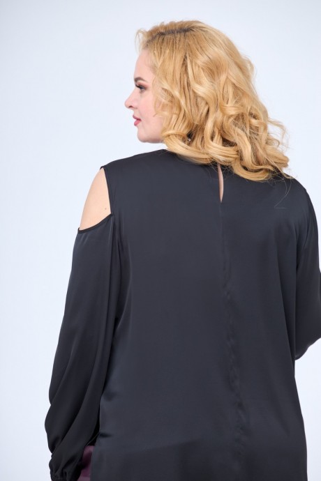 Блузка Anelli 1218 чёрный размер 52-62 #7