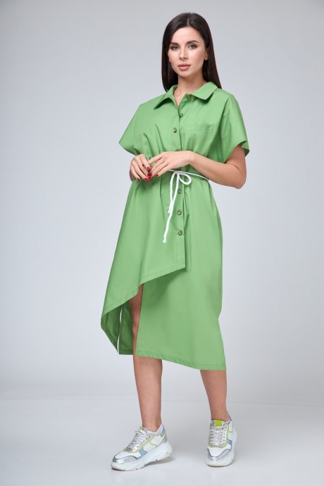 Платье Anelli 1228 зеленый размер 52-58 #4