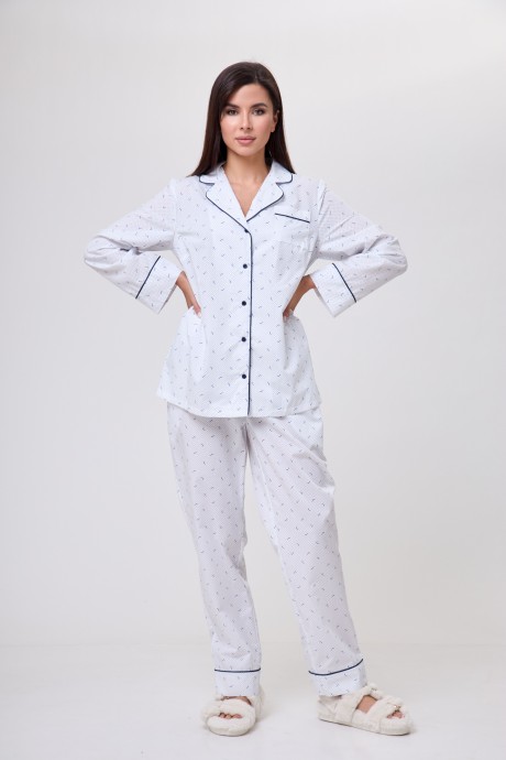 Пижама Anelli 1226 белый размер 46-52 #1