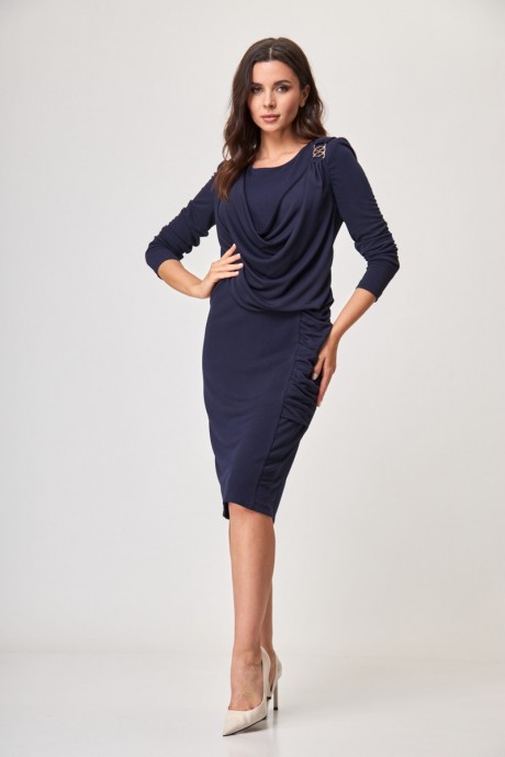Вечернее платье Anelli 559 синий размер 50-54 #1