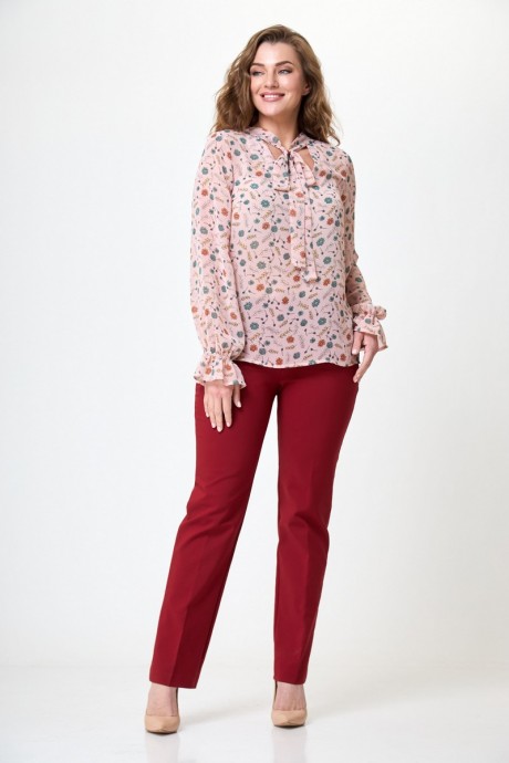 Блузка Anelli 1233 розовый размер 46-56 #1