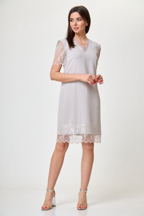 Вечернее платье Anelli 635 серый размер 44-52 #2
