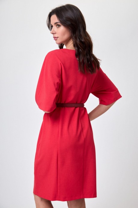 Платье Anelli 351 красный размер 48-60 #4
