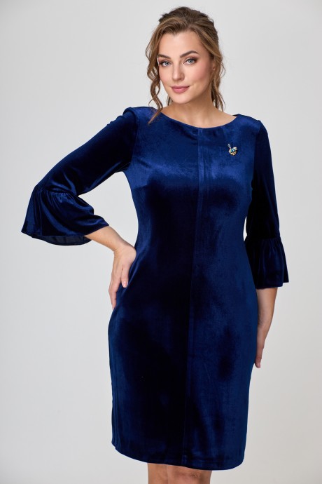 Платье Anelli 458 синий размер 46-52 #3