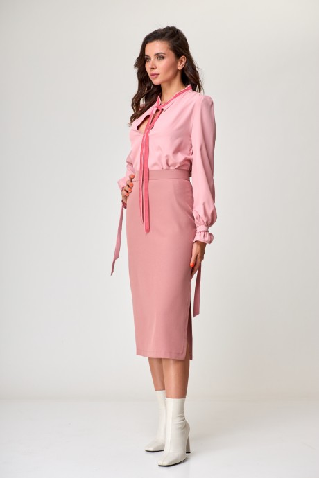 Блузка Anelli 828 розовый размер 44-54 #5