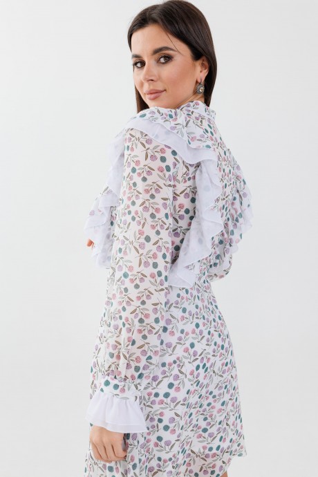 Платье Anelli 1030 белый размер 42-48 #5