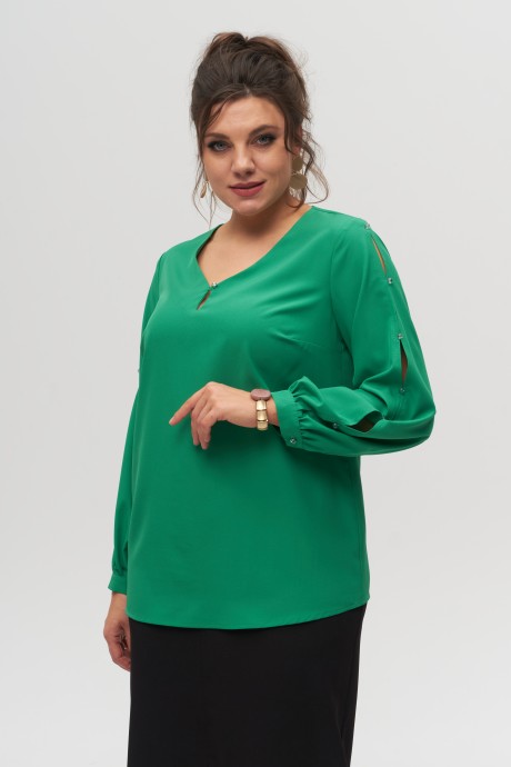 Блузка Anelli 826 зеленый размер 50-60 #1