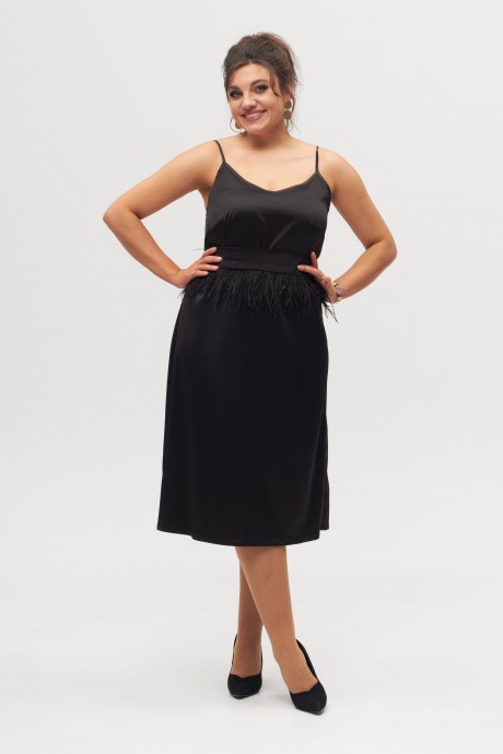 Вечернее платье Anelli 1327 черный размер 52-58 #1