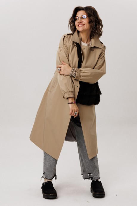 Тренч Anelli 1419 -3 карри размер 52-62 #5