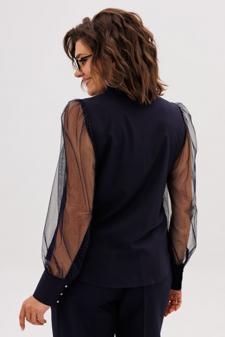 Блузка Anelli 1710 темно-синий размер 44-50 #5