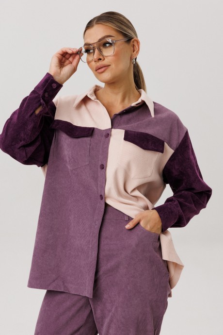 Рубашка Anelli 1748 сирень размер 44-58 #2