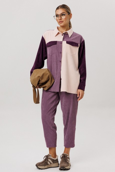 Рубашка Anelli 1748 сирень размер 44-58 #3